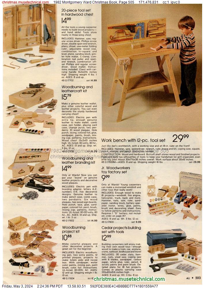 1982 Montgomery Ward Christmas Book, Page 505