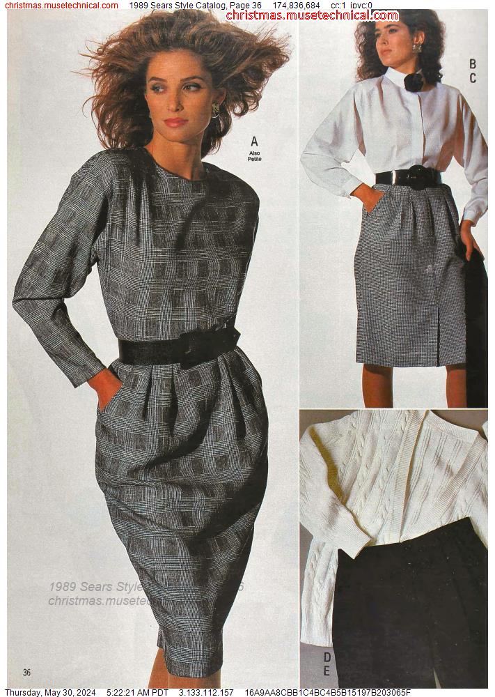 1989 Sears Style Catalog, Page 36