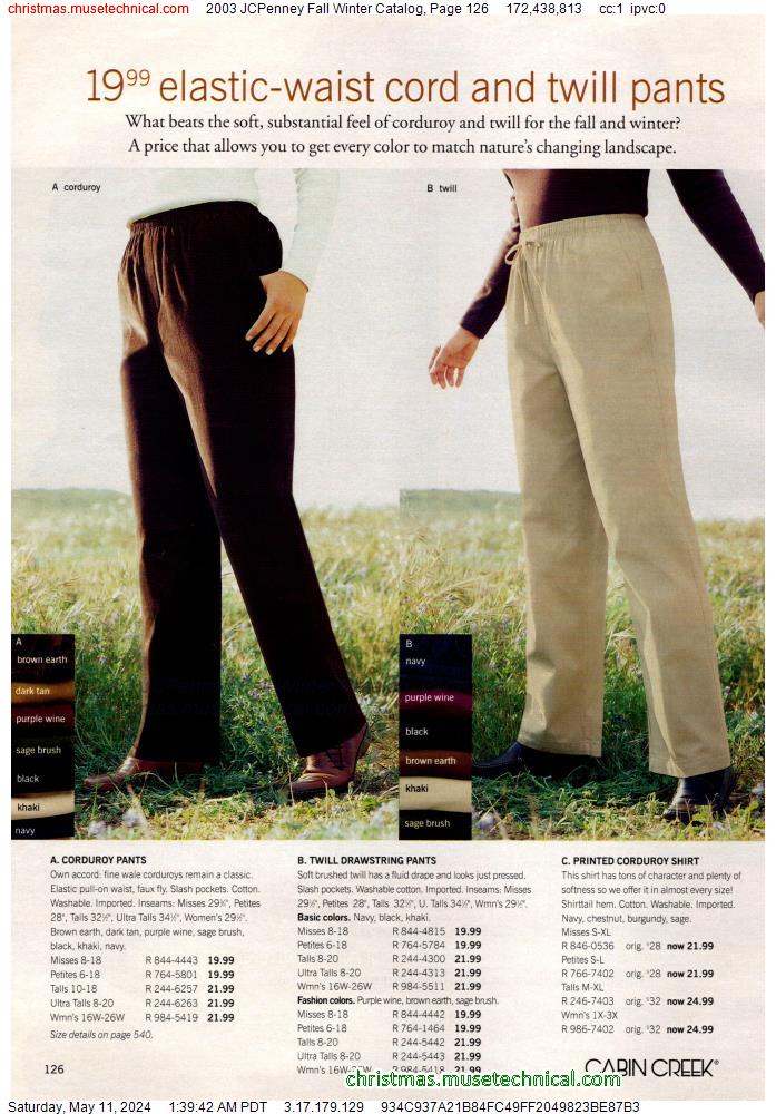 2003 JCPenney Fall Winter Catalog, Page 126