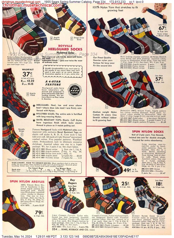 1955 Sears Spring Summer Catalog, Page 334