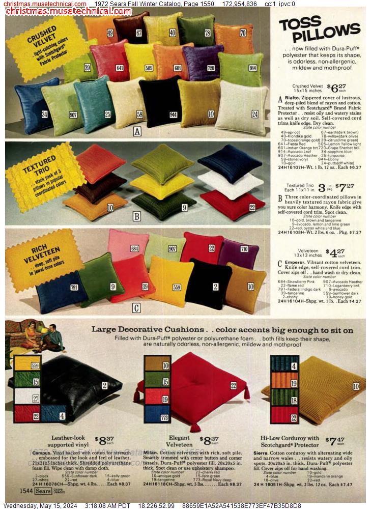 1972 Sears Fall Winter Catalog, Page 1550
