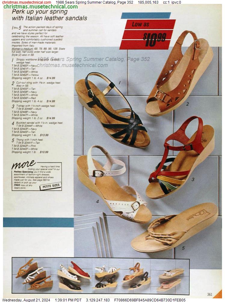 1986 Sears Spring Summer Catalog, Page 352