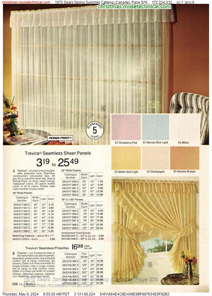 1975 Sears Spring Summer Catalog (Canada), Page 526
