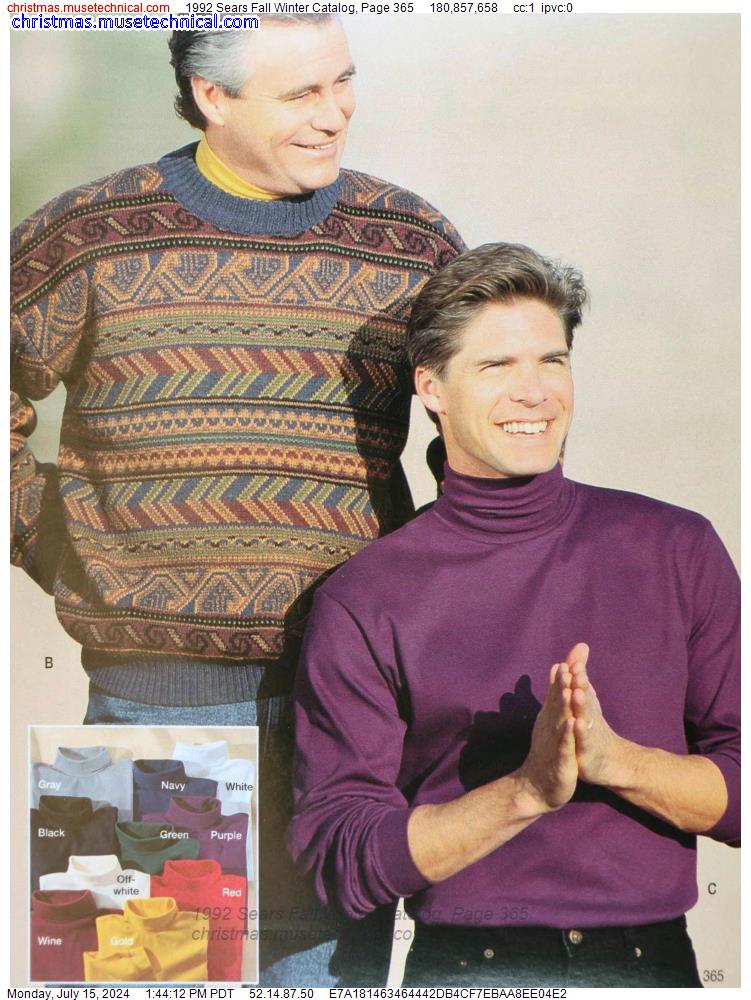 Get inspired by the 1992 Sears Fall Winter Catalog