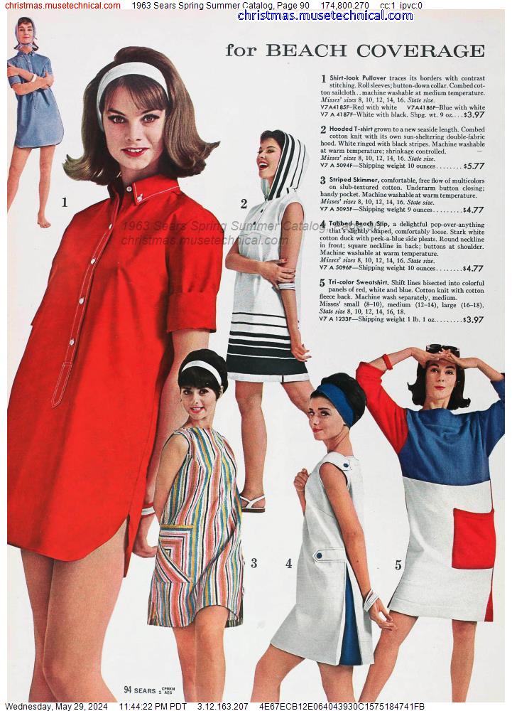 1963 Sears Spring Summer Catalog, Page 90