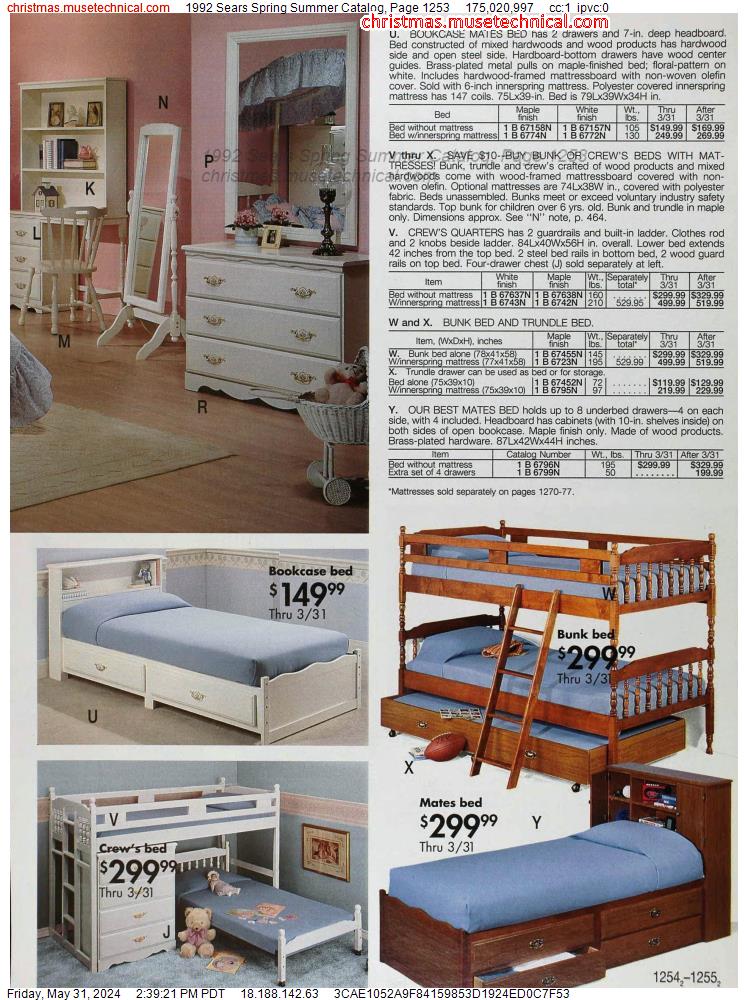 1992 Sears Spring Summer Catalog, Page 1253