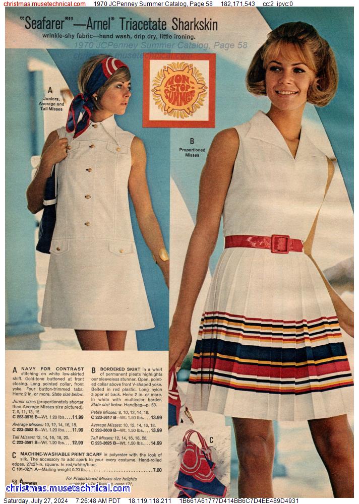 1970 JCPenney Summer Catalog, Page 58