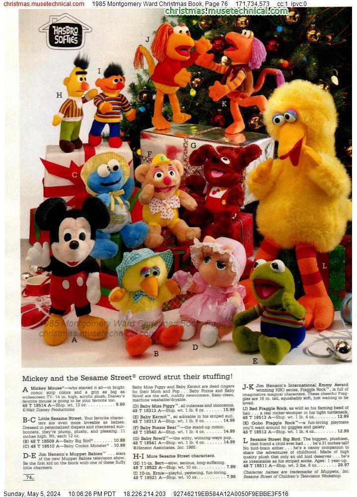 1985 Montgomery Ward Christmas Book, Page 76