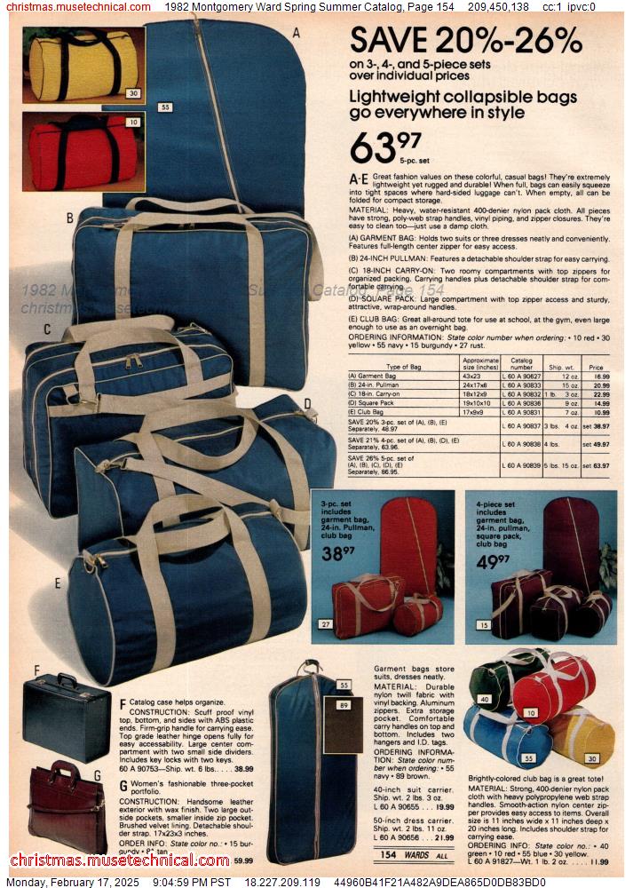 1982 Montgomery Ward Spring Summer Catalog, Page 154