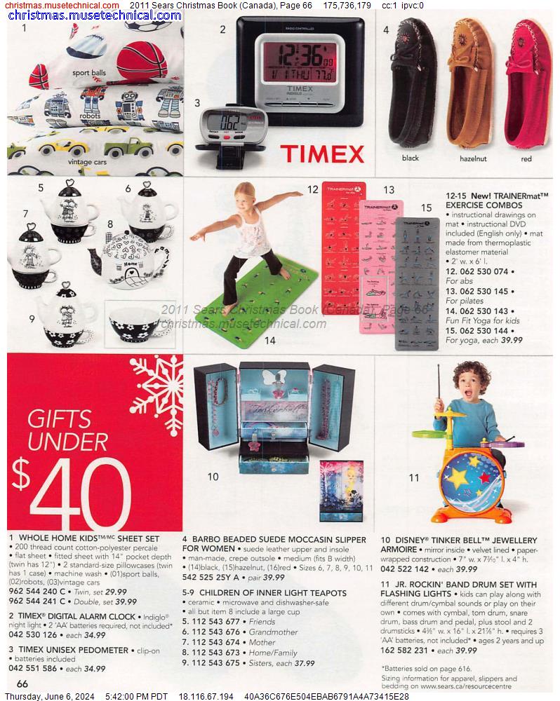 2011 Sears Christmas Book (Canada), Page 66