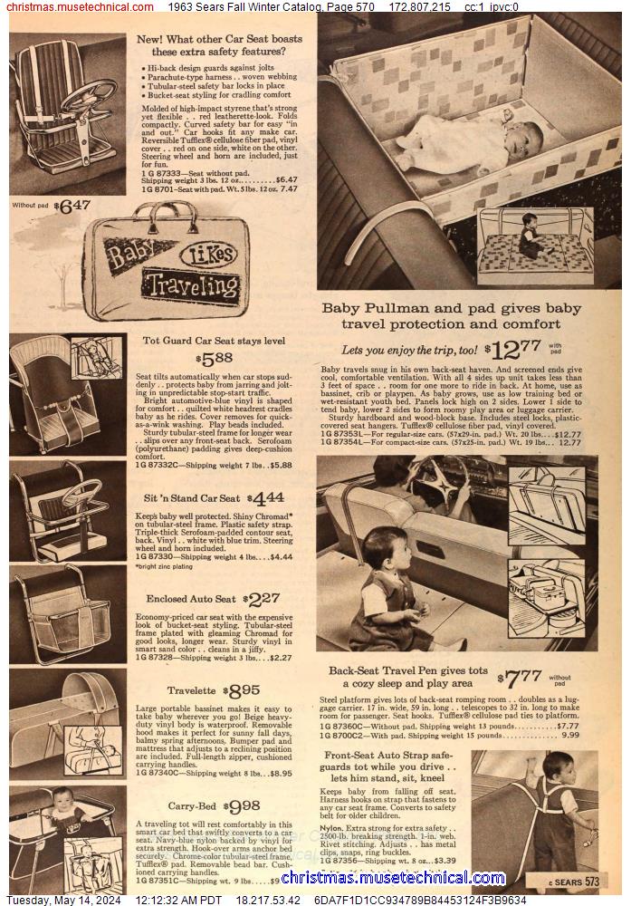 1963 Sears Fall Winter Catalog, Page 570
