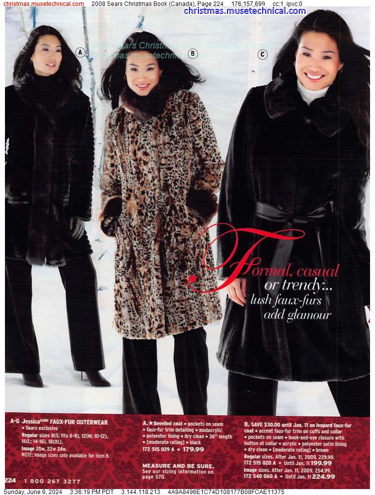 2008 Sears Christmas Book (Canada), Page 224