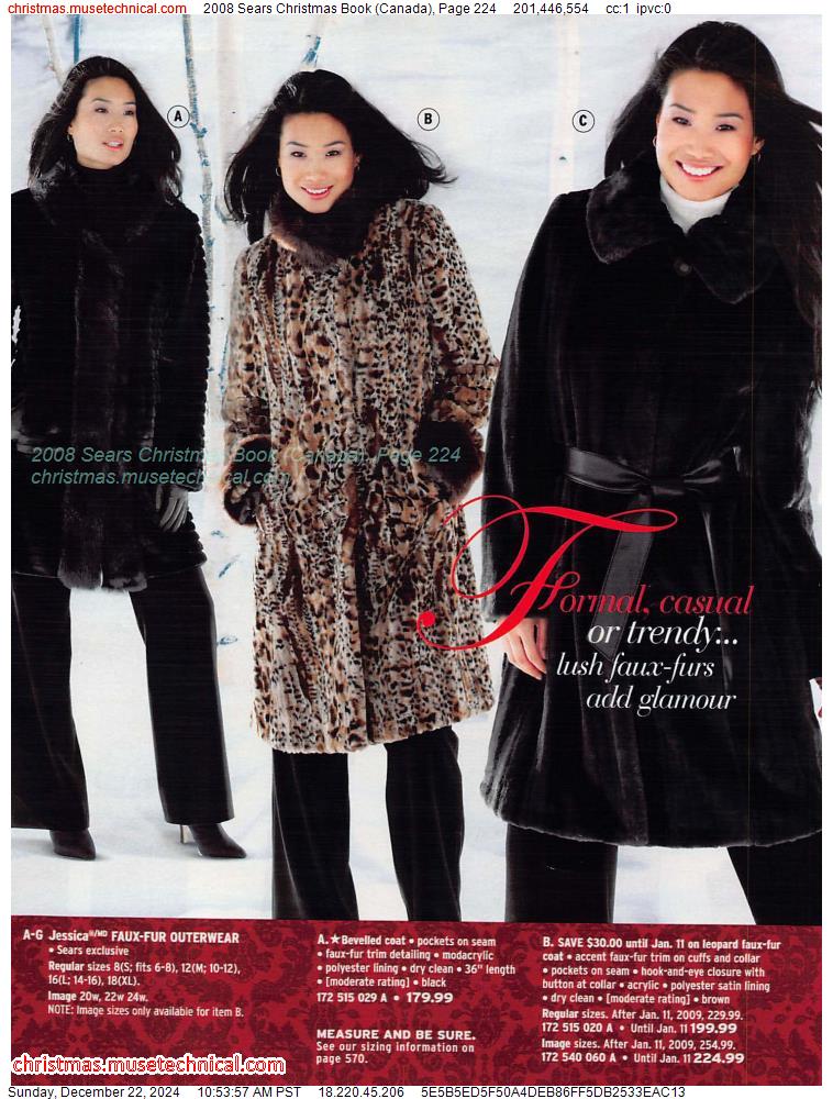 2008 Sears Christmas Book (Canada), Page 224