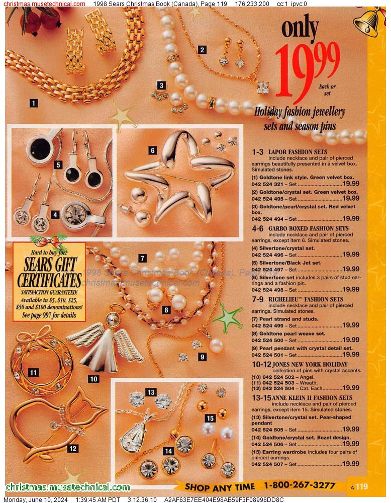 1998 Sears Christmas Book (Canada), Page 119