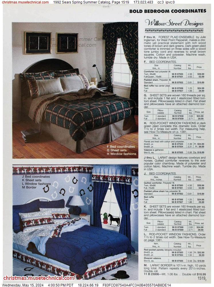 1992 Sears Spring Summer Catalog, Page 1519