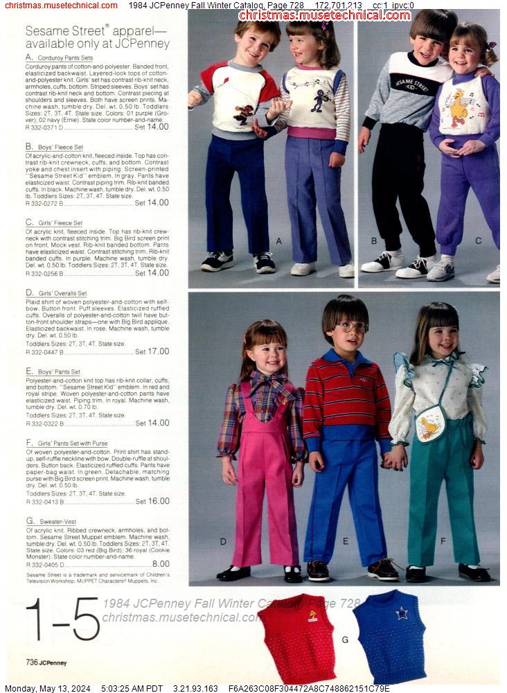 1984 JCPenney Fall Winter Catalog, Page 728