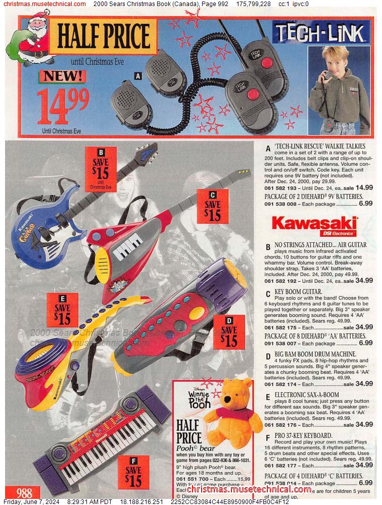 2000 Sears Christmas Book (Canada), Page 992