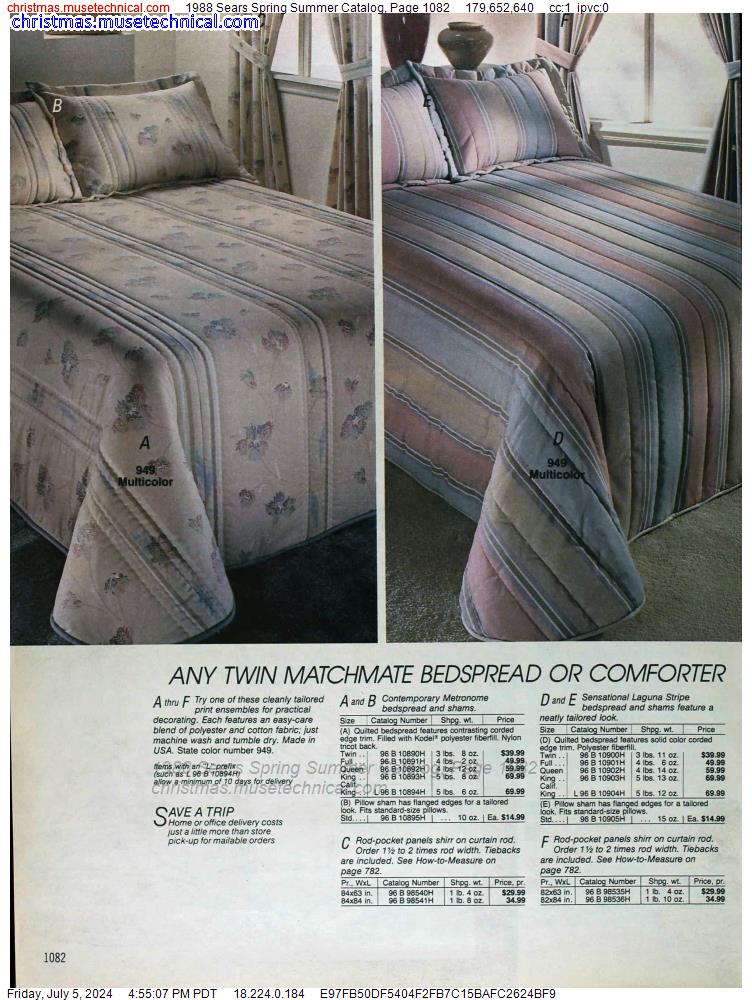 1988 Sears Spring Summer Catalog, Page 1082