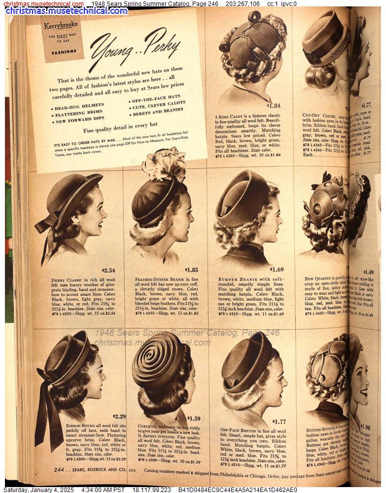 1948 Sears Spring Summer Catalog, Page 246