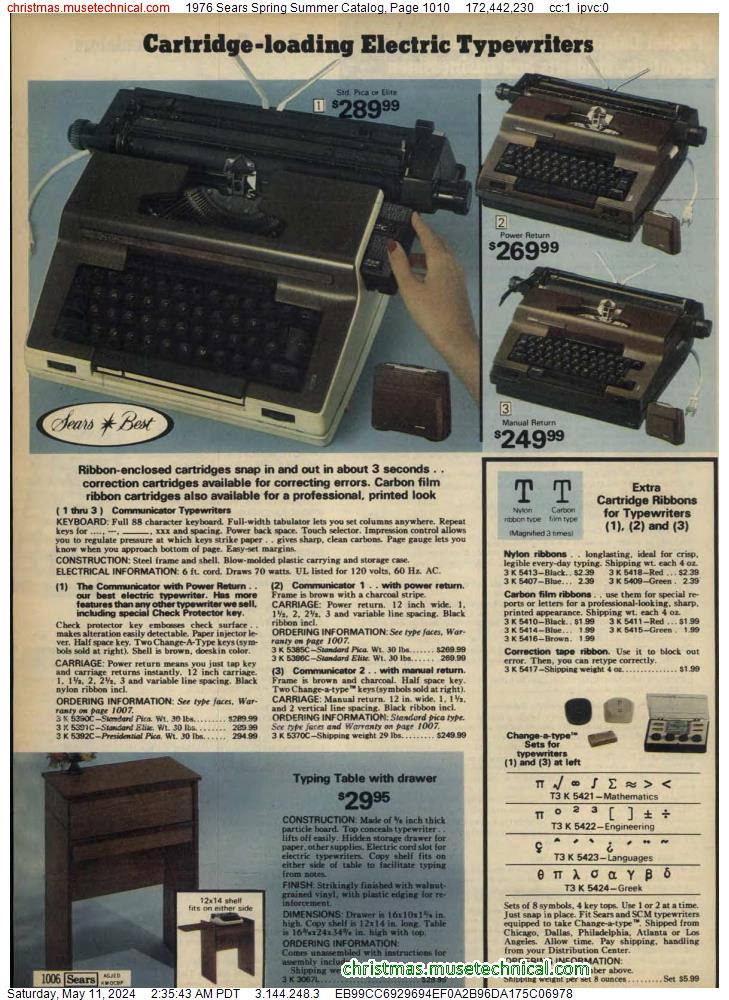 1976 Sears Spring Summer Catalog, Page 1010