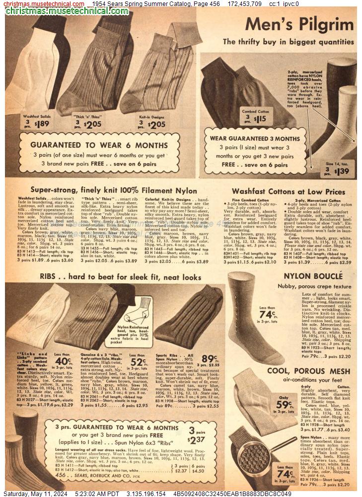 1954 Sears Spring Summer Catalog, Page 456