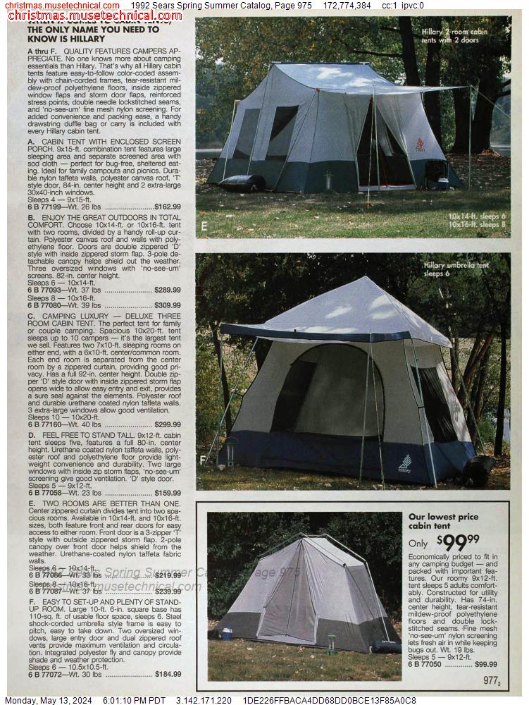 1992 Sears Spring Summer Catalog, Page 975