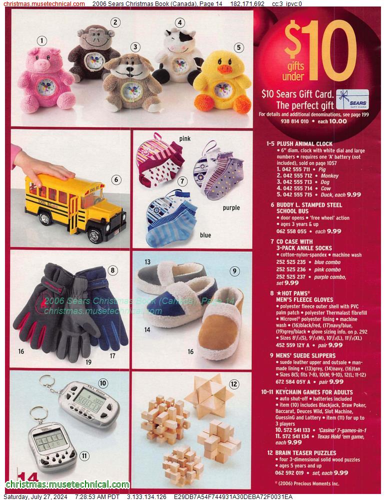 2006 Sears Christmas Book (Canada), Page 14