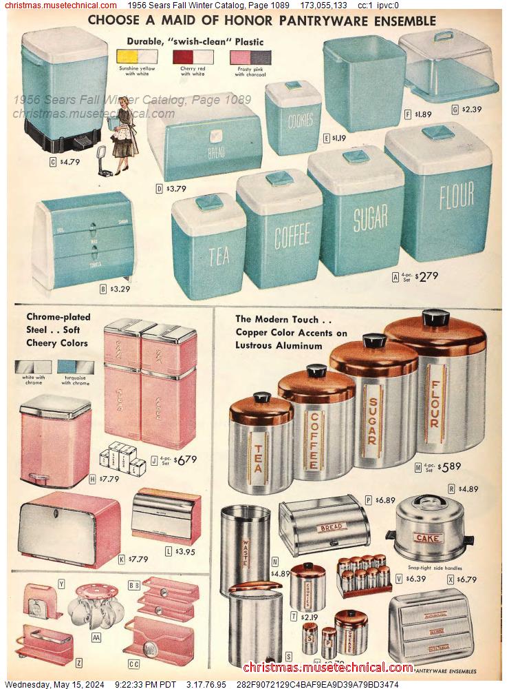1956 Sears Fall Winter Catalog, Page 1089