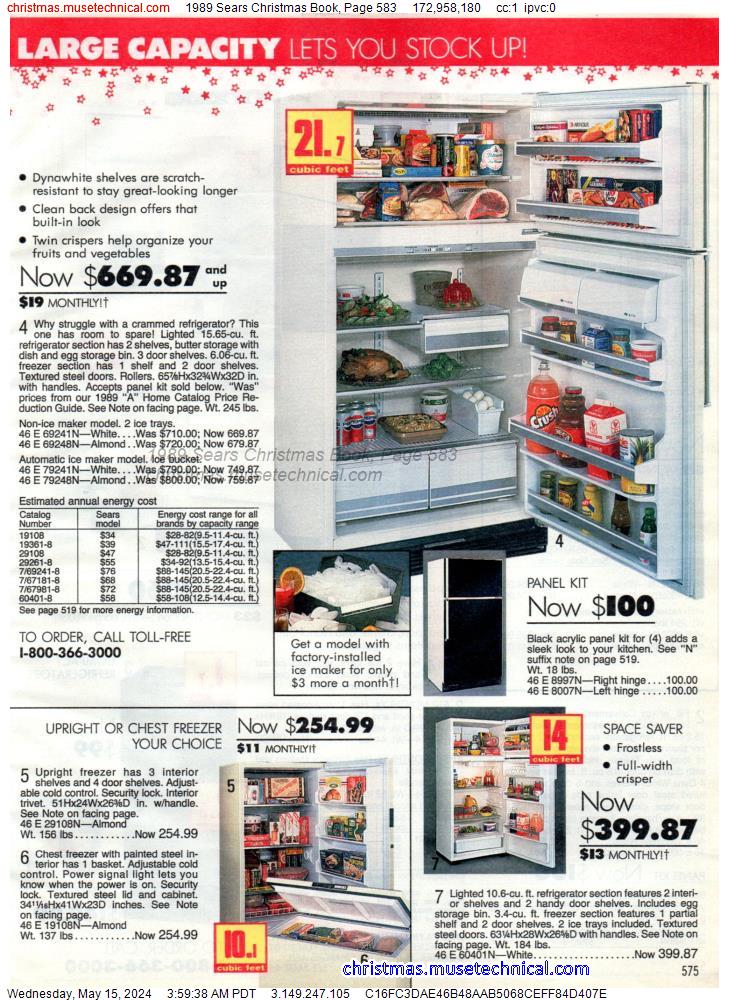 1989 Sears Christmas Book, Page 583