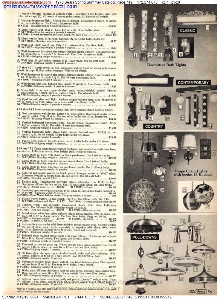 1970 Sears Spring Summer Catalog, Page 749