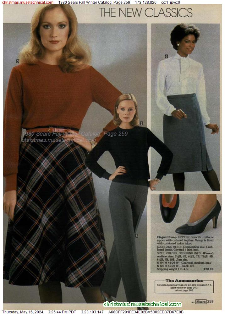 1980 Sears Fall Winter Catalog, Page 259