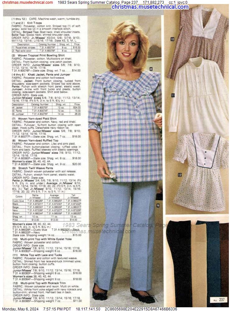 1983 Sears Spring Summer Catalog, Page 237