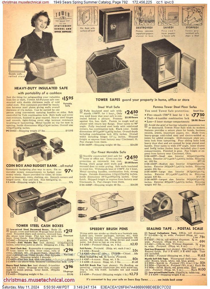 1949 Sears Spring Summer Catalog, Page 792