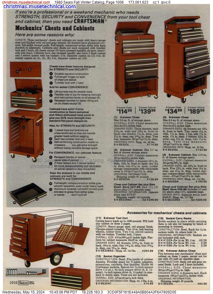 1980 Sears Fall Winter Catalog, Page 1006