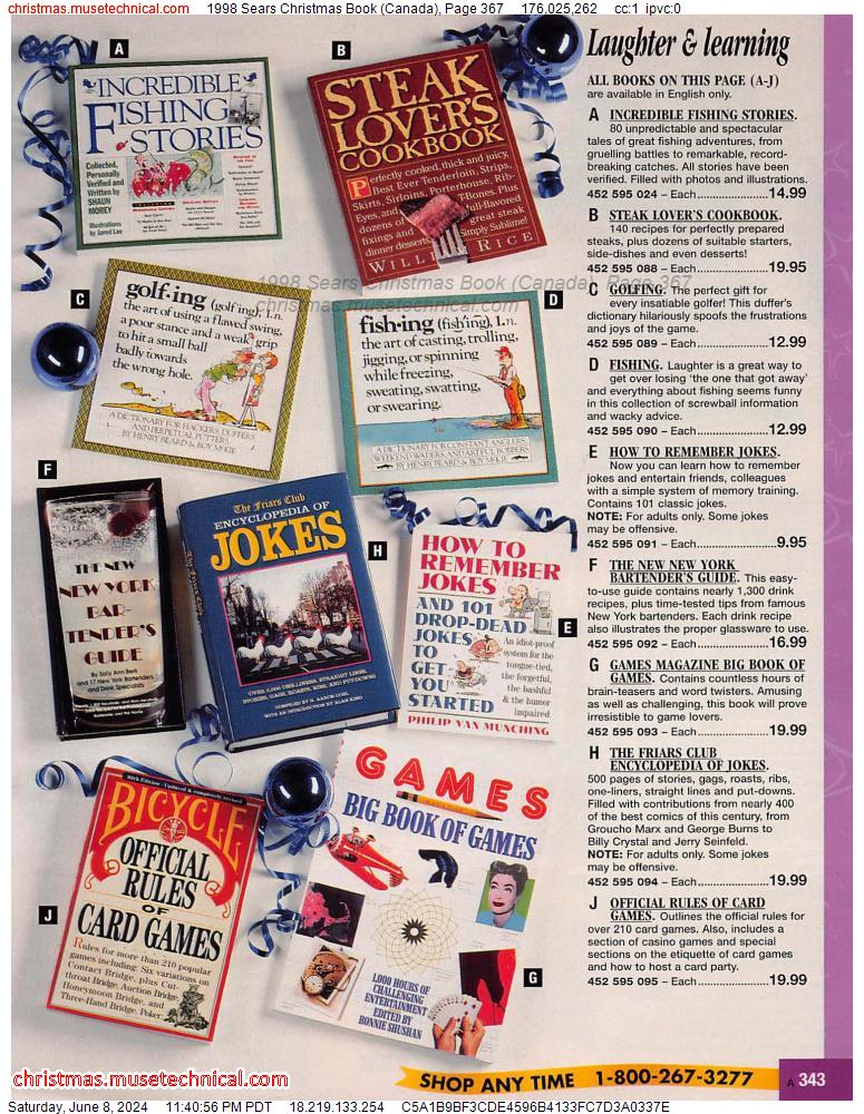 1998 Sears Christmas Book (Canada), Page 367