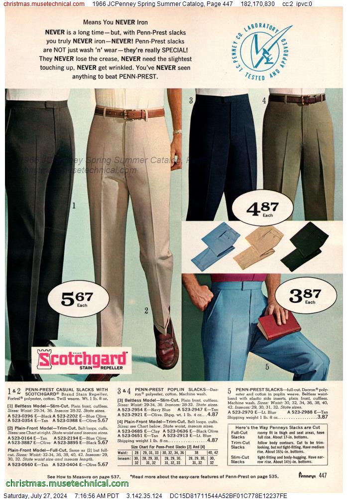1966 JCPenney Spring Summer Catalog, Page 447