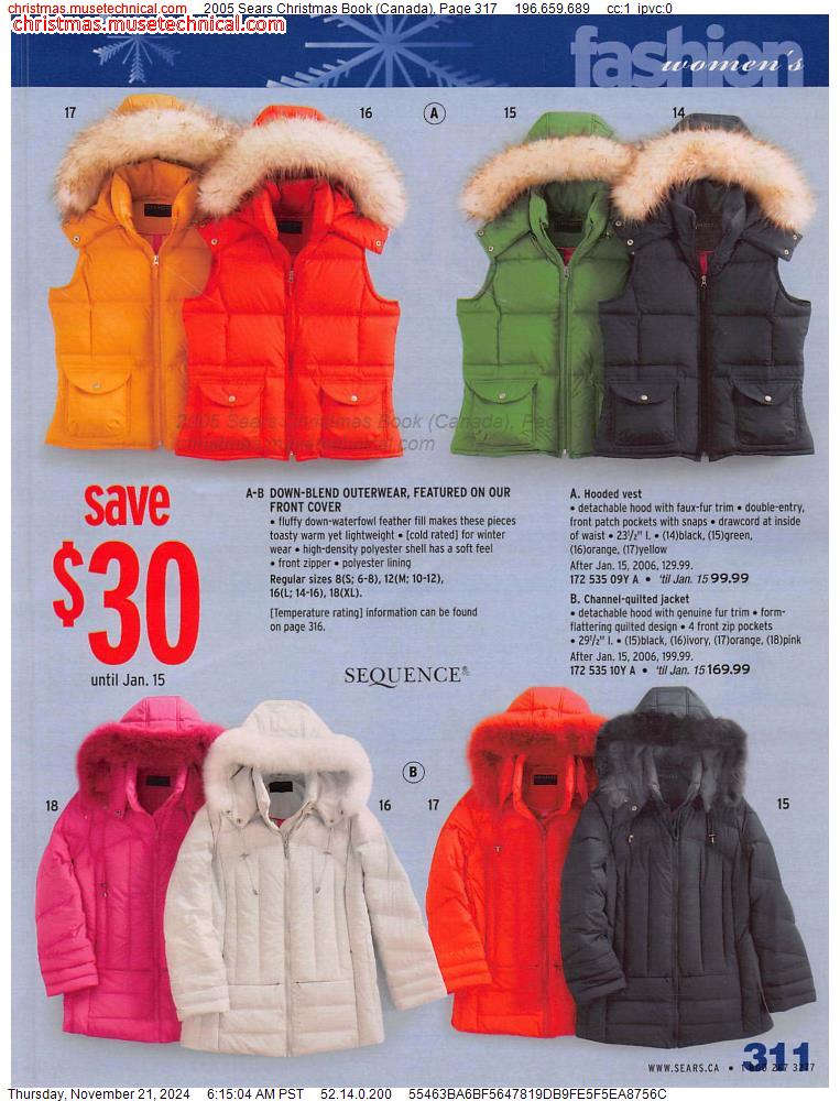 2005 Sears Christmas Book (Canada), Page 317