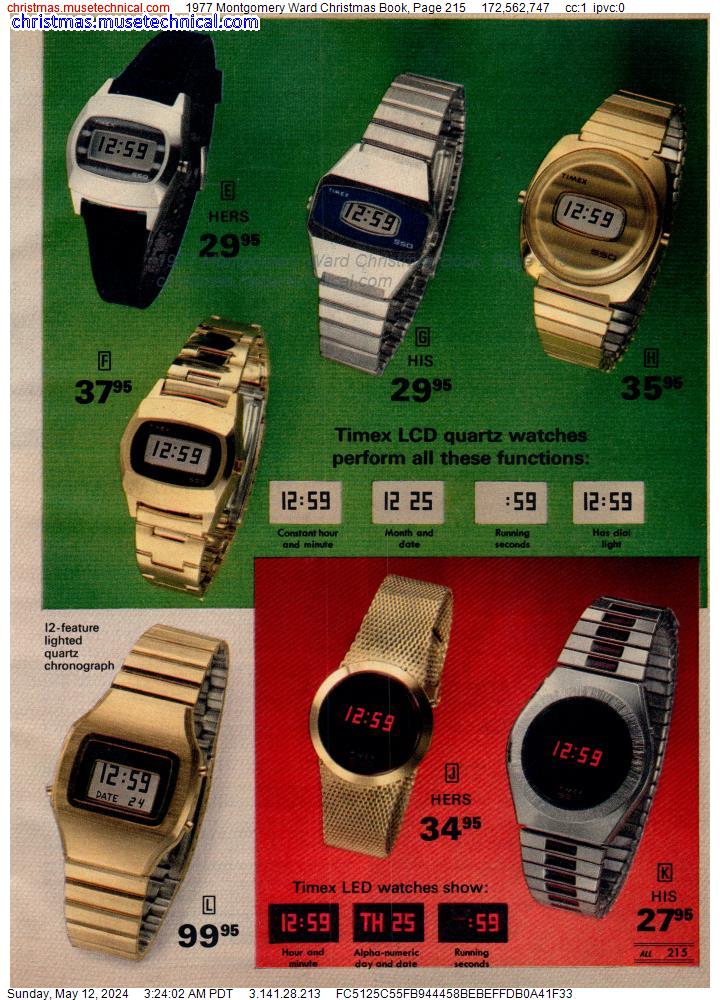 1977 Montgomery Ward Christmas Book, Page 215