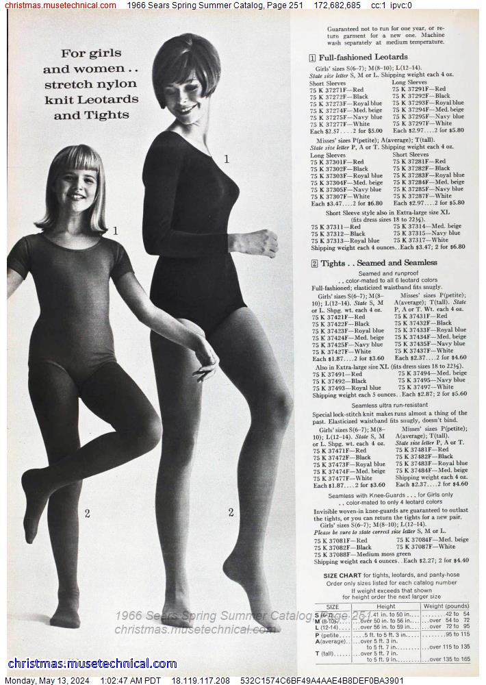 1966 Sears Spring Summer Catalog, Page 251