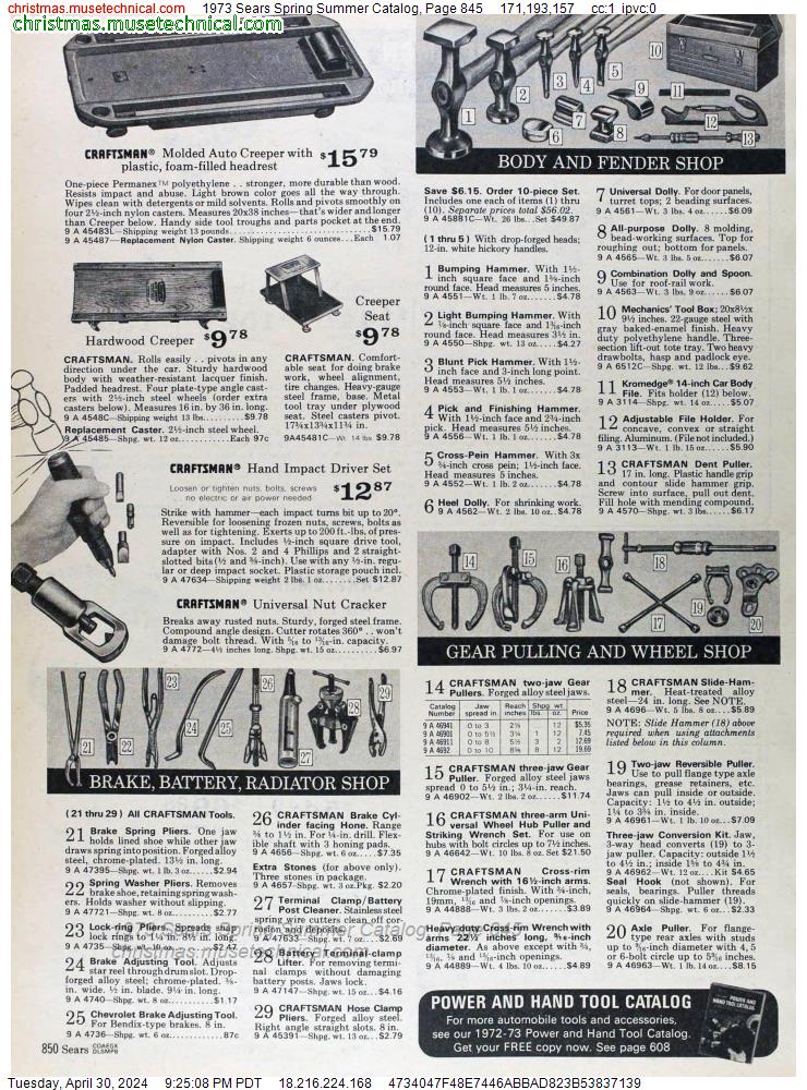 1968 Sears Spring Summer Catalog, Page 845 - Christmas 