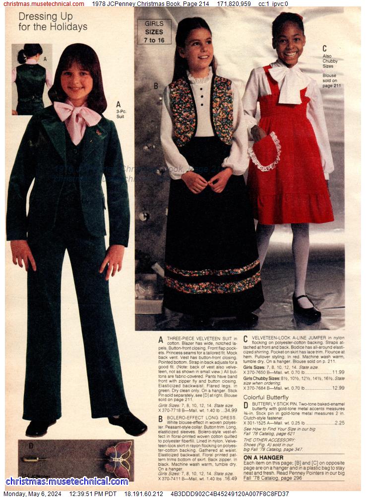 1978 JCPenney Christmas Book, Page 214