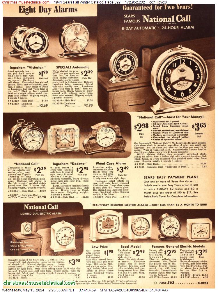 1941 Sears Fall Winter Catalog, Page 592