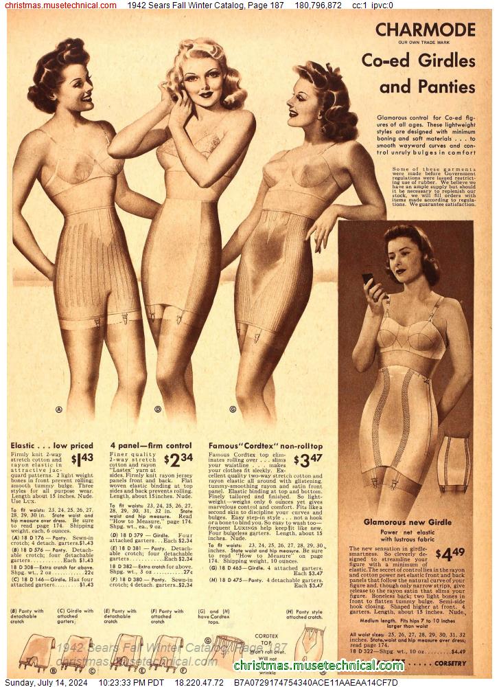 1942 Sears Fall Winter Catalog, Page 187