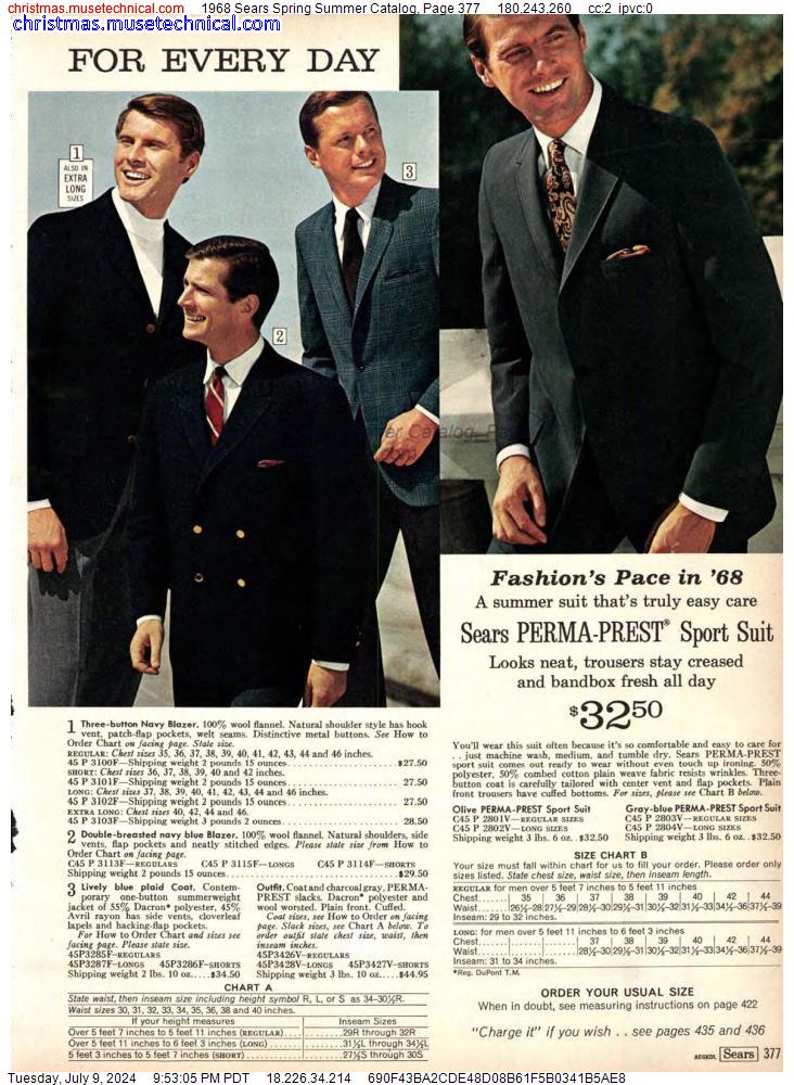 1968 Sears Spring Summer Catalog, Page 377