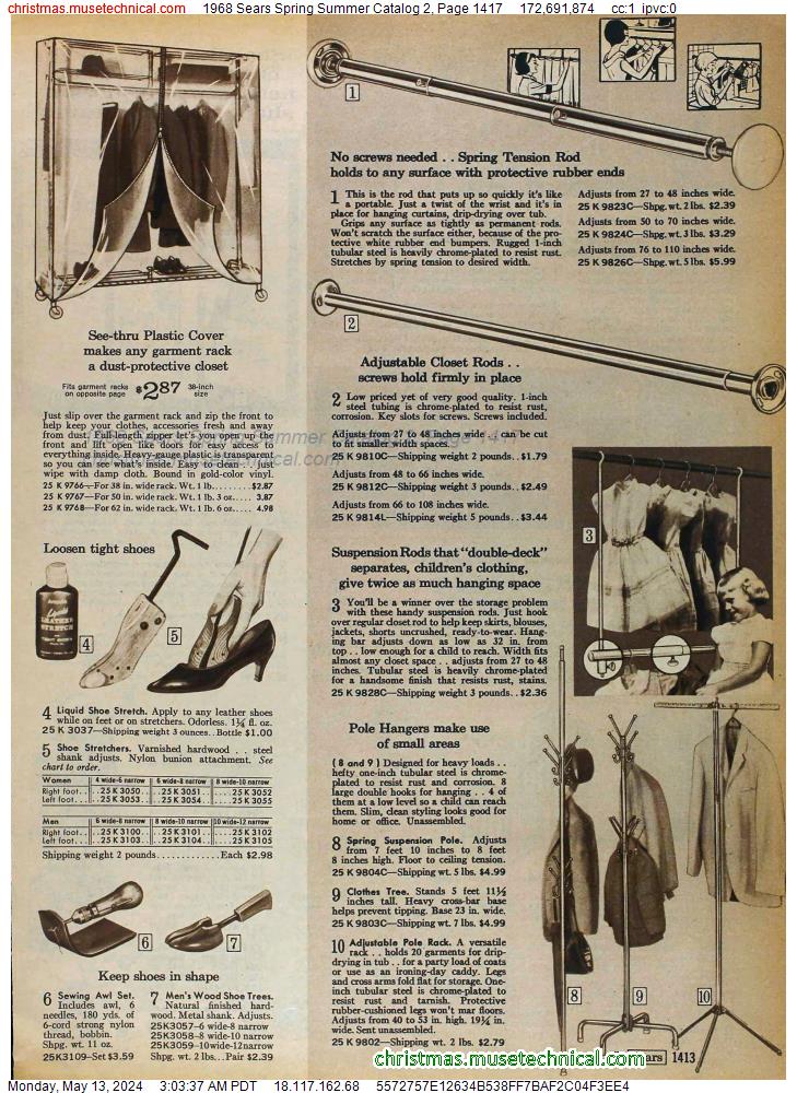 1968 Sears Spring Summer Catalog 2, Page 1417
