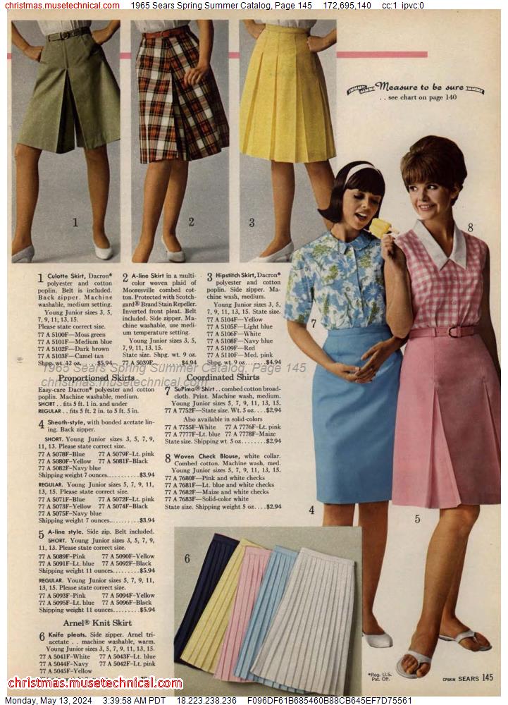 1965 Sears Spring Summer Catalog, Page 145