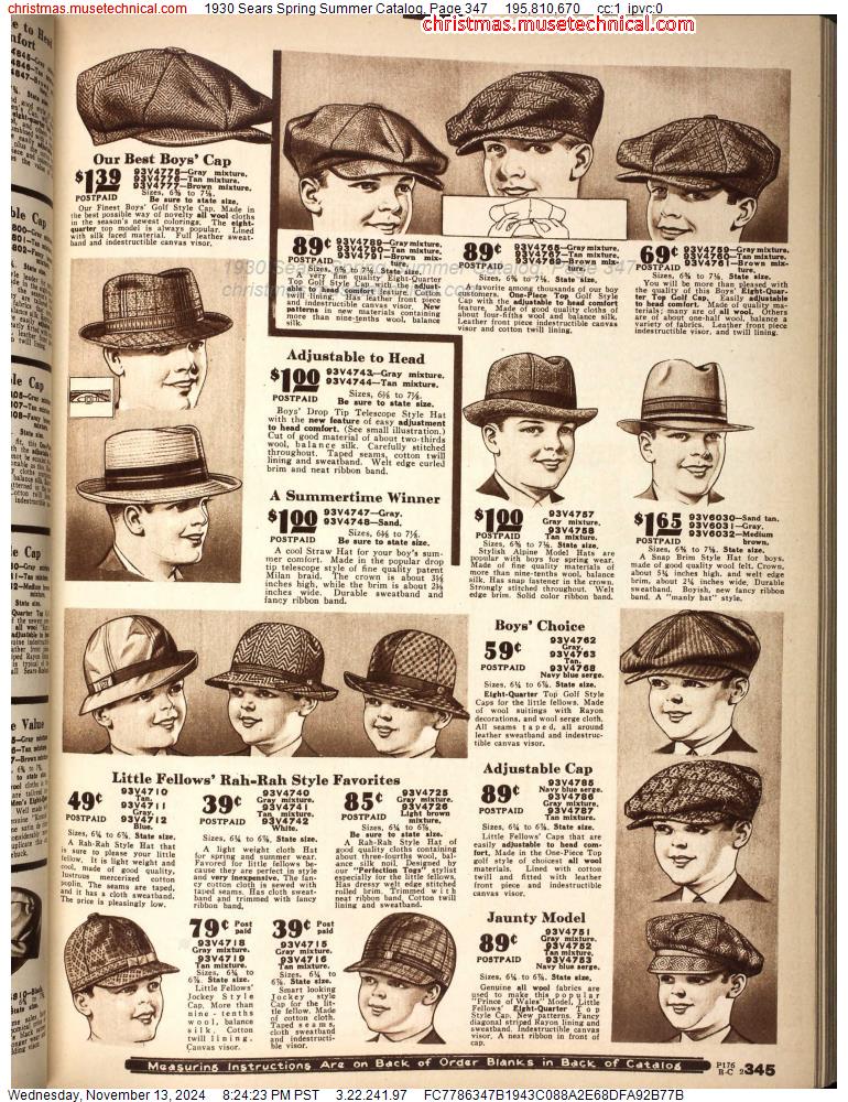 1930 Sears Spring Summer Catalog, Page 347