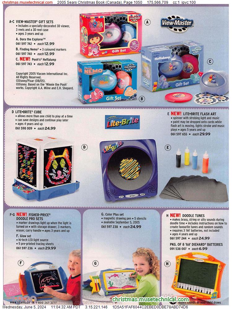 2005 Sears Christmas Book (Canada), Page 1050