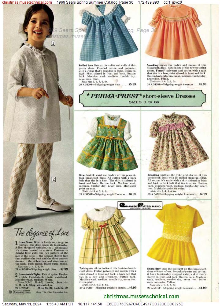 1969 Sears Spring Summer Catalog, Page 30