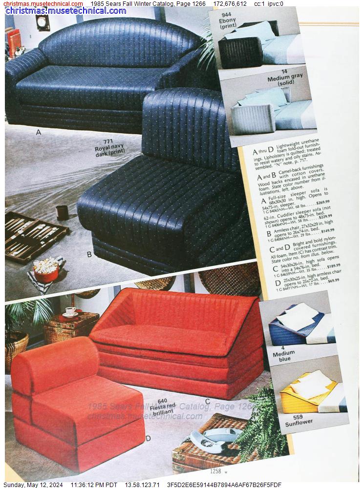 1985 Sears Fall Winter Catalog, Page 1266